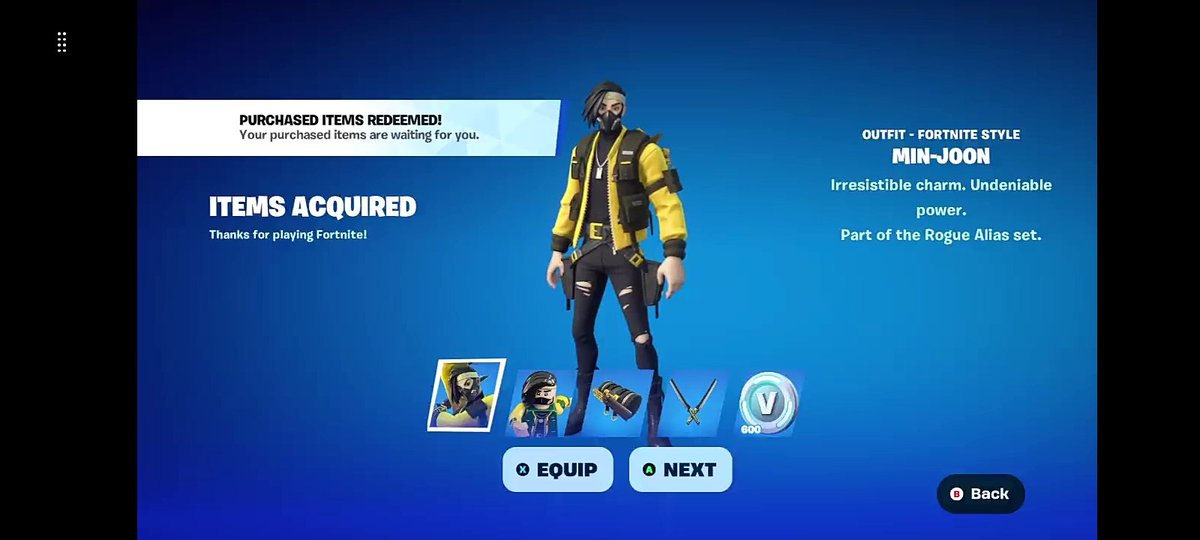 RadicalRuler88's tweet photo. @neribery @Yers5CO thank you very much for the rogue alias pack I won, he's a very cool skin and i'm glad to have him #Yers5Legit #BeryLegit https://t.co/gvoMnYSJnl