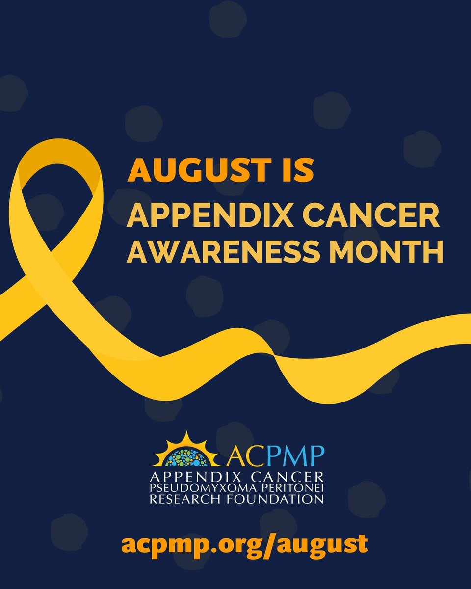 SurvivorsDay's tweet image. August is Appendix Cancer Awareness Month!

To learn more, visit buff.ly/3vE1ohy or @acpmpresearch

#AugustForAppendixCancer #AppendixCancerAwarenessMonth #AppendixCancer