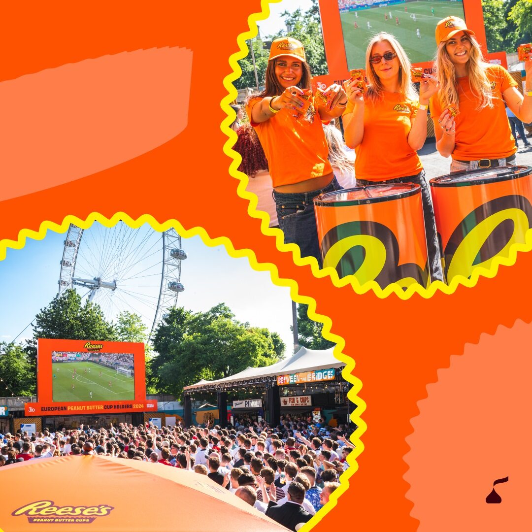 Hershey teams around the world harnessed the power of our beloved brands and best-in-class marketing to drive results. Being part of cultural moments, like Euro Cup watch parties in London, made more moments of goodness for our consumers.