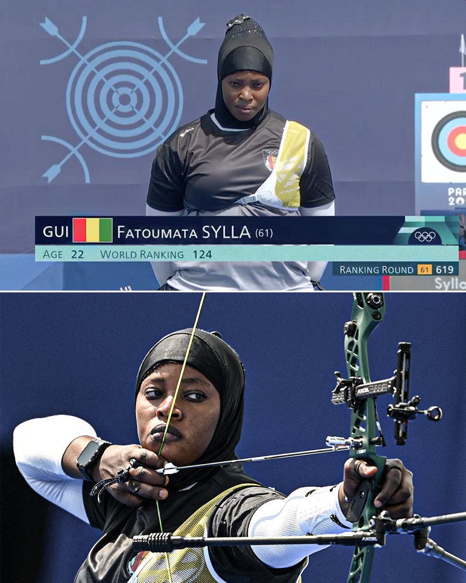 Fatoumata Sylla is the first athlete from Guinea to compete at the Olympic Games in archery 🎯