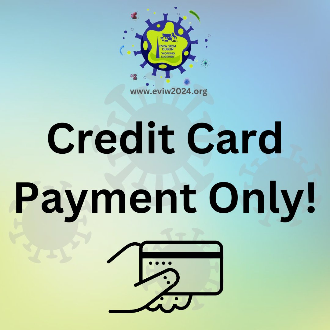 🚨 Important update for #EVIW2024 attendees: From August 19th, we will no longer accept wire transfer payments. Only credit card payments will be allowed. Plan accordingly and secure your spot! #OneHealth #ECI2024