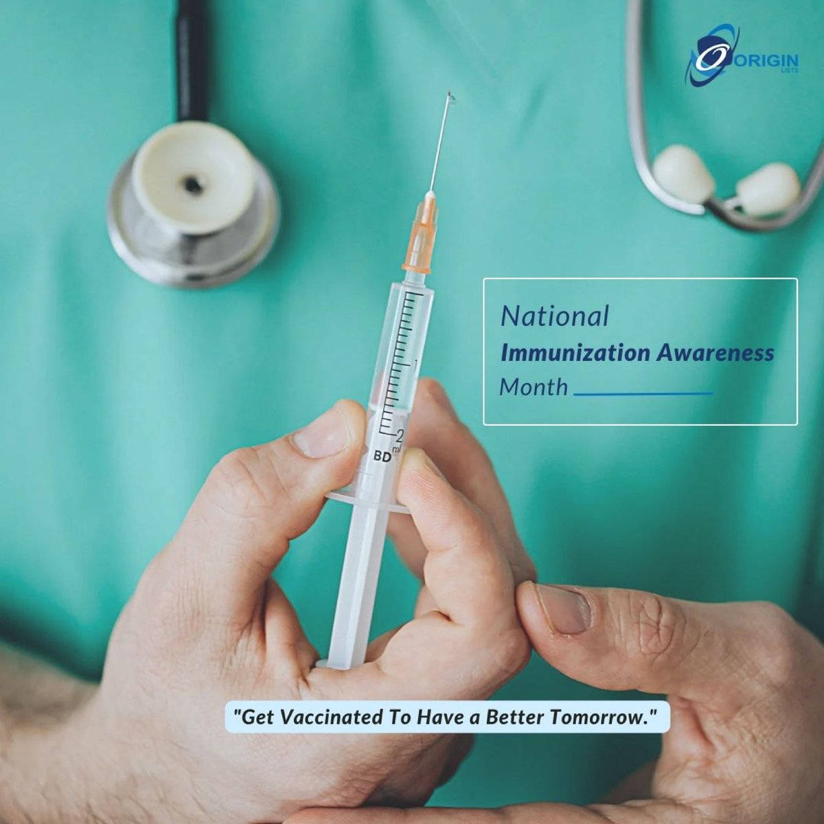 OriginLists's tweet image. Take responsibility for our collective health by getting vaccinated. It’s crucial for immunizing our generation and ensuring a healthier future for everyone. 
#immunizationawareness ✊💉#nationalimmunizationawarenessmonth #immunizationawareness #nationalimmunizationday