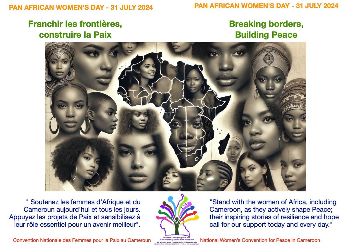 “Stand with the women of Africa, including Cameroon, as they actively shape Peace; their inspiring stories of resilience and hope call for our support today and every day”. National Women’s Convention for Peace in Cameroon

#fes
#PeaceNotWar