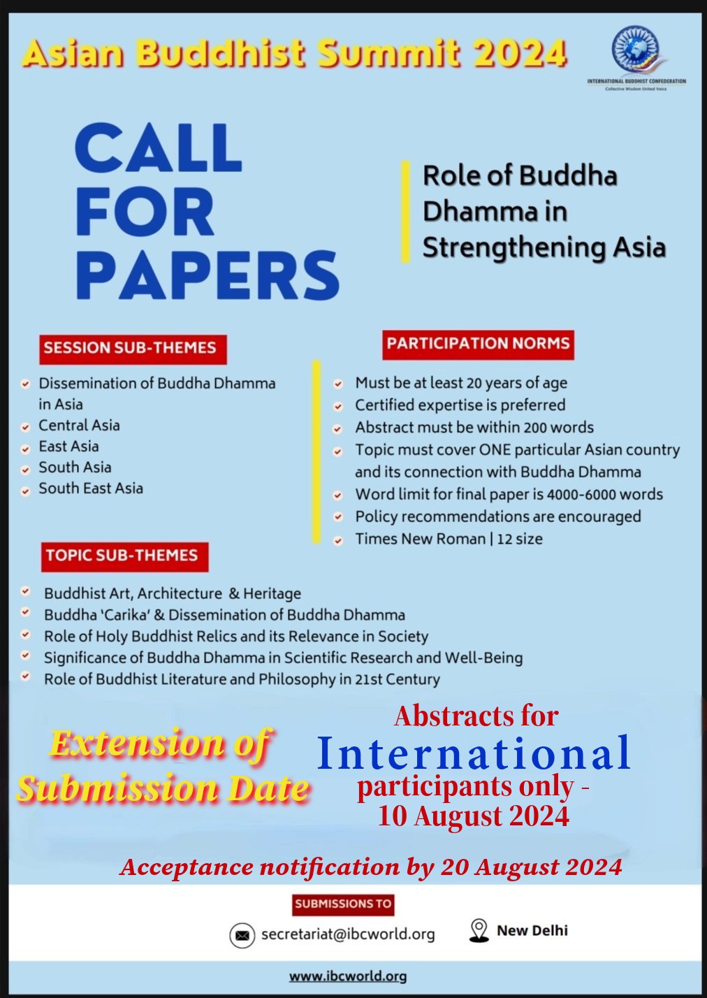 International Buddhist Confederation (IBC) on X: &ldquo;We are excited 