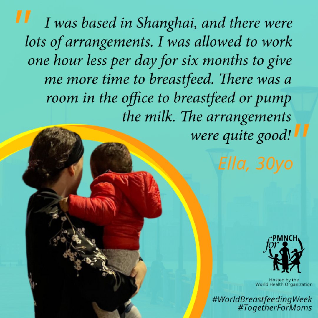 PMNCH's tweet photo. 🌟 This #WorldBreastfeedingWeek, we're sharing powerful testimonies from women worldwide about their breastfeeding challenges and how workplaces can better support them. Join the conversation and help create supportive environments for breastfeeding mothers everywhere! 💪🤱 #TogetherForMoms #PMNCH @WHO