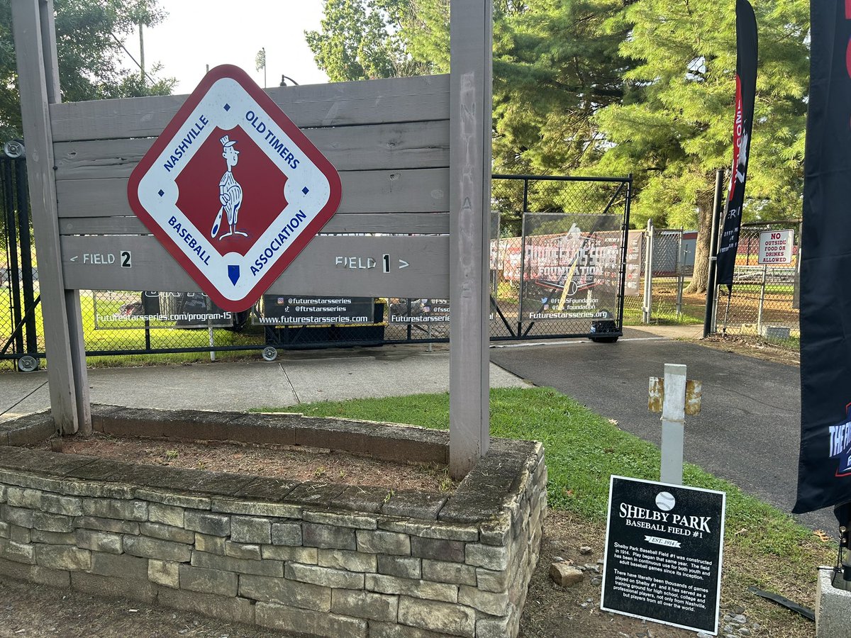 Admin is back. So is baseball. Wrapping up our time in Nashville this year with the 2027/2028 grad class national tournaments here at Shelby Park, as well as games at Goodpasture Christian School.