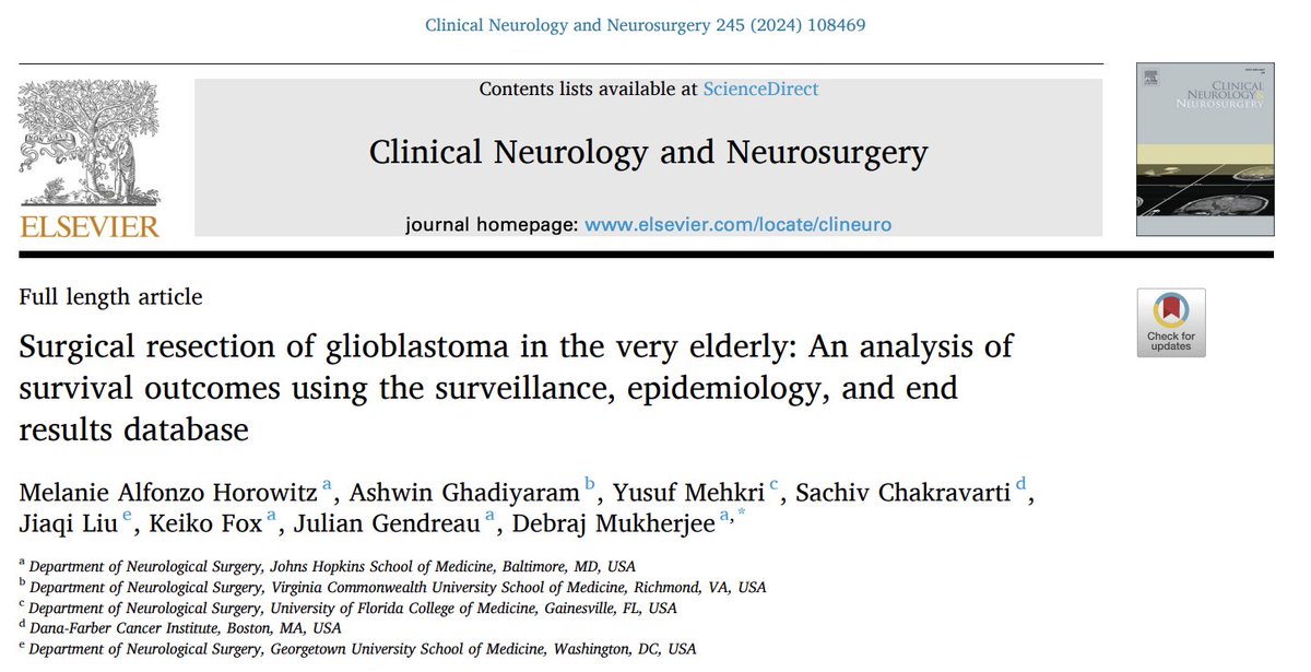 Johns Hopkins Neuro-Oncology Surgical Outcomes Lab tweet media