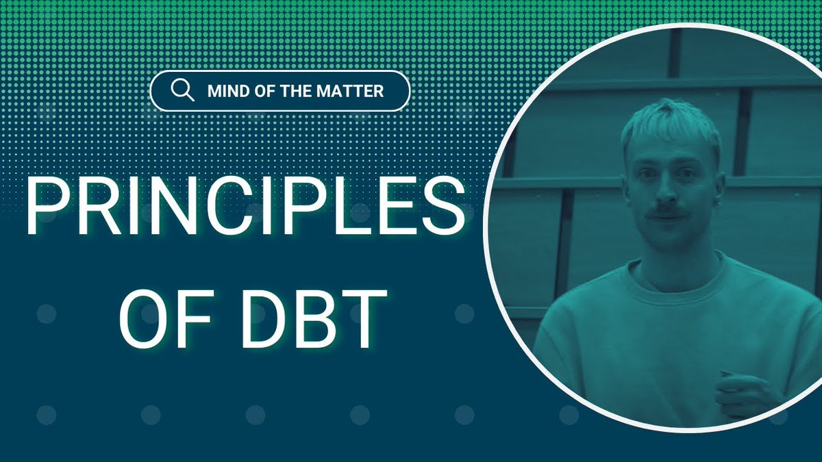 NHS Maudsley (@maudsleynhs) on Twitter photo Explore the five essential DBT principles with <a href="/DrJakeCamp/">Dr Jake Camp (He/They)</a> in this video! Discover how Dialectical Behaviour Therapy can empower individuals with valuable skills for enhanced wellbeing. 💙
Watch now: ow.ly/yVNK50SP2Qf
#DBT #MentalHealth #Therapy Explore the five essential DBT principles with <a href="/DrJakeCamp/">Dr Jake Camp (He/They)</a> in this video! Discover how Dialectical Behaviour Therapy can empower individuals with valuable skills for enhanced wellbeing. 💙
Watch now: ow.ly/yVNK50SP2Qf
#DBT #MentalHealth #Therapy