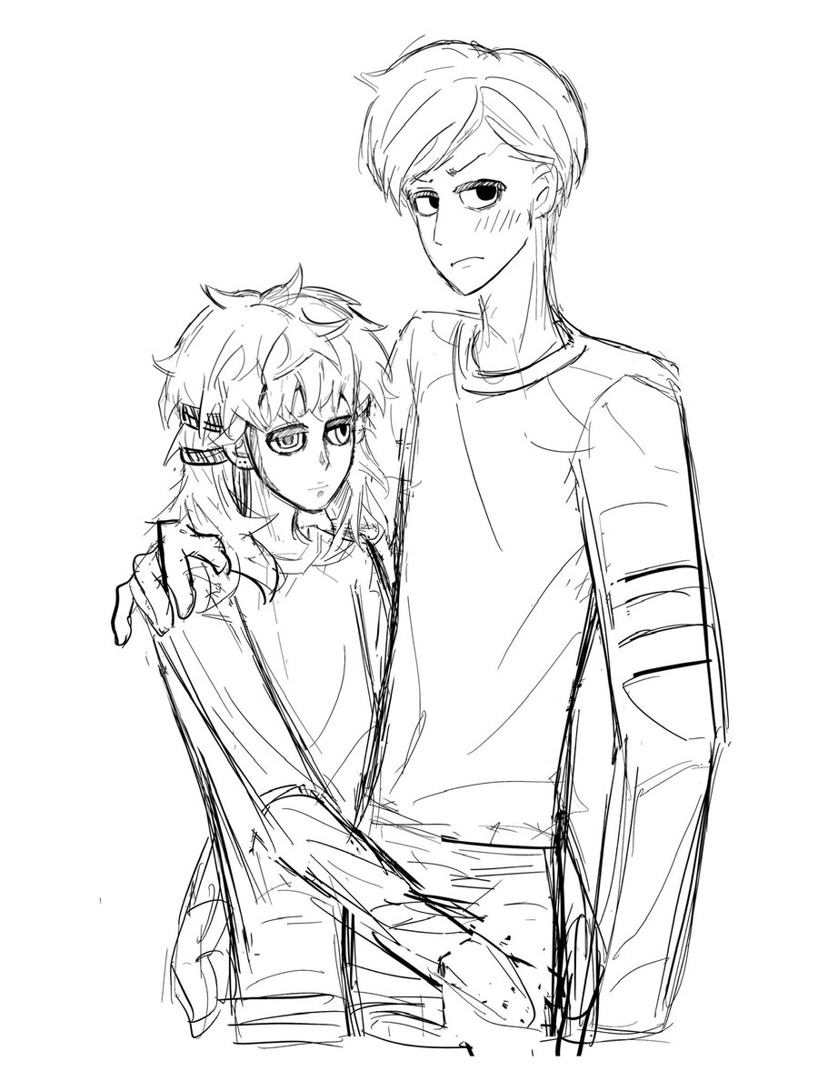 Half_SpoonWax's tweet photo. 我猜是六月份的,就這麽撿出來且不打算繼續畫了
#sallyface #salfisher #travisphelps #trasal #salvis https://t.co/rAcDBWDAL8