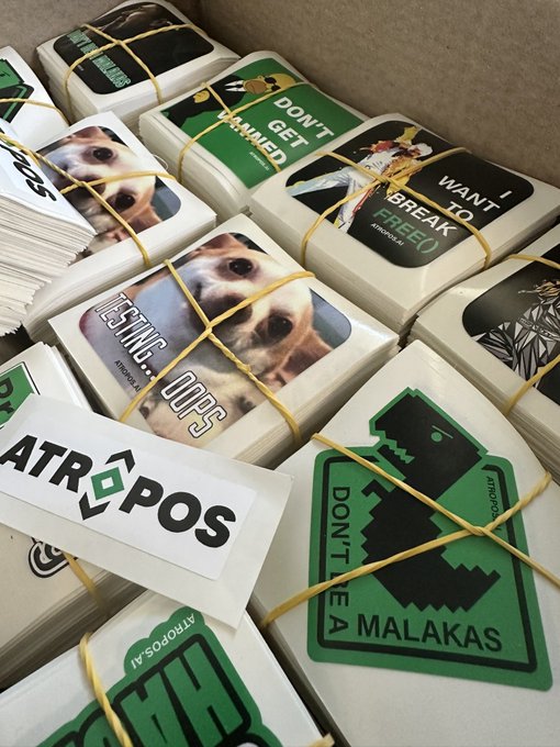 evstykas's tweet photo. Stickers for @defcon and @BlackHatEvents  are ready!
Come talk to me , or find some laying around in sticker exchanges! https://t.co/l9zEc503Ox