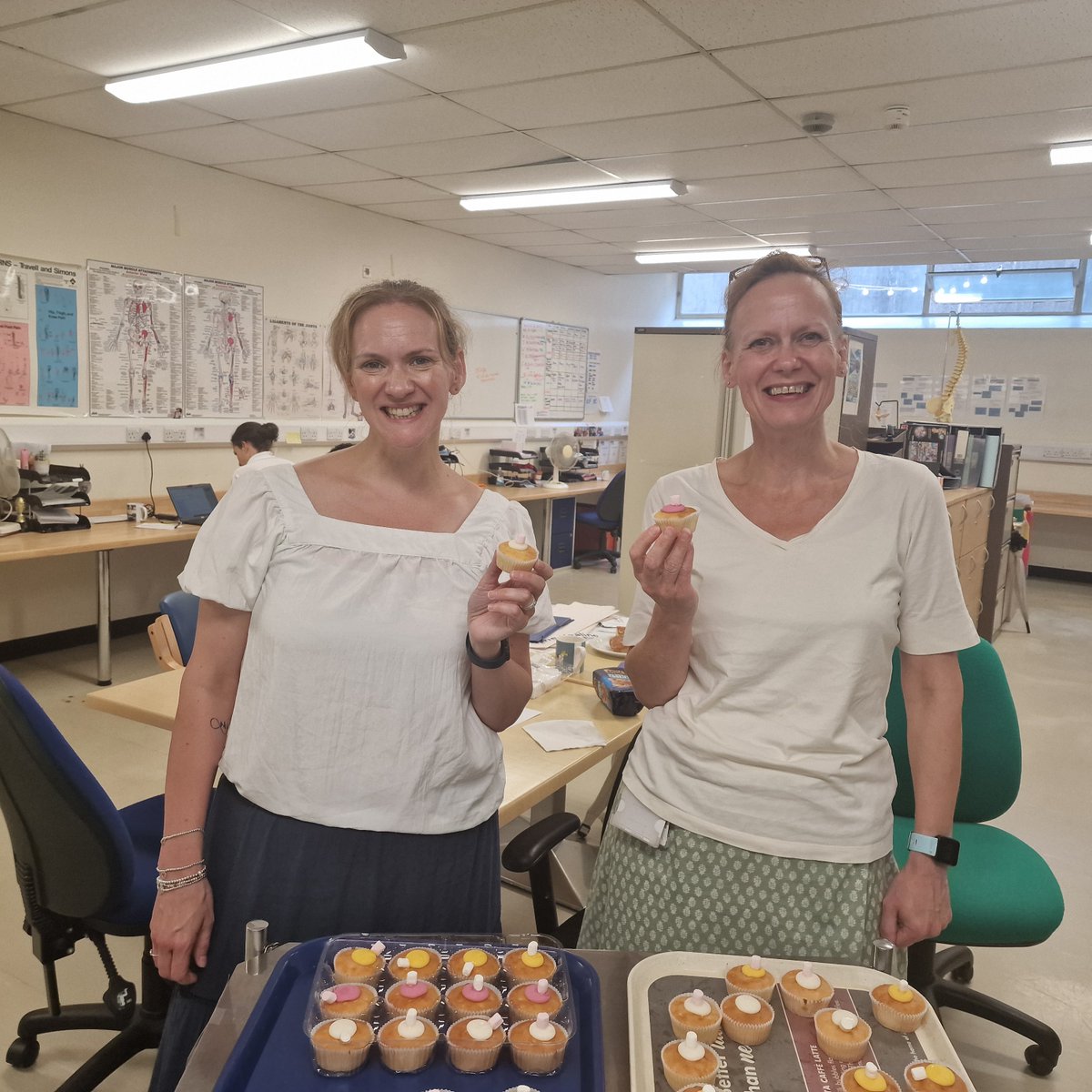 The Neonatal Infant Feeding Team popped into our department to promote breastfeeding support for all. Here are our Dietetics Manager and Deputy Head of Therapies with their boob cakes!

#wbw2024 #waba #breastfeedingsupportforall #worldbreastfeedingweek2024 #breastfeeding #HHF