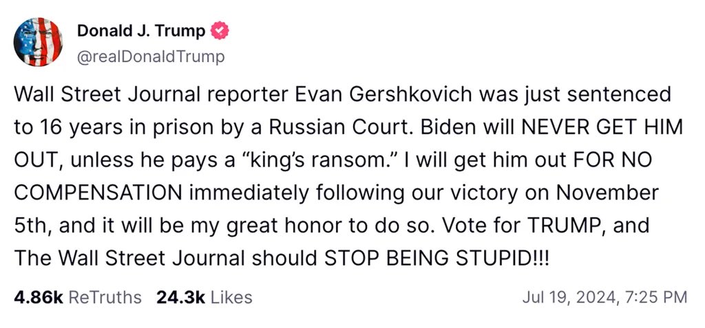 Who wants to tell him?