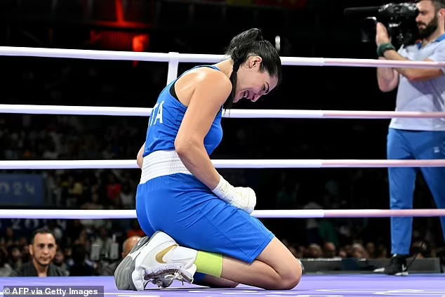 VoteMarsha's tweet photo. “I've never taken a punch like that.”

This Italian boxer has trained her entire life to make it to the Olympics, all to end up fighting a man. 

How is this fair? https://t.co/A7O7syrHAk