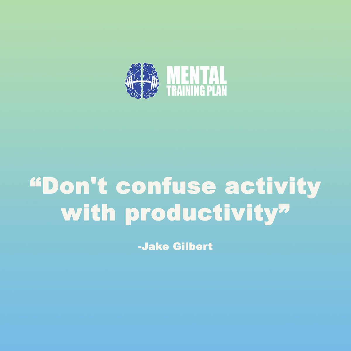 This week’s quote comes from <a href="/WabashFB/">Wabash College Football</a> Coach Jake Gilbert! #SportsPsychology #MentalCoach