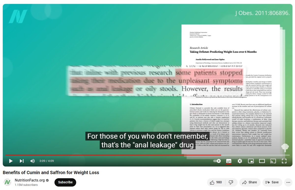 Amelia Hollywood (@ameliahollywood) on Twitter photo A paper from my PhD (published a few years ago!) has been cited in the <a href="/nutrition_facts/">Michael Greger, M.D.</a> video on weight loss. <a href="/Jane1Ogden/">Jane Ogden 🇪🇺💙</a> our work will always be remembered for one thing.....
youtube.com/watch?v=1JiITJ…
#orlistat #weightloss A paper from my PhD (published a few years ago!) has been cited in the <a href="/nutrition_facts/">Michael Greger, M.D.</a> video on weight loss. <a href="/Jane1Ogden/">Jane Ogden 🇪🇺💙</a> our work will always be remembered for one thing.....
youtube.com/watch?v=1JiITJ…
#orlistat #weightloss