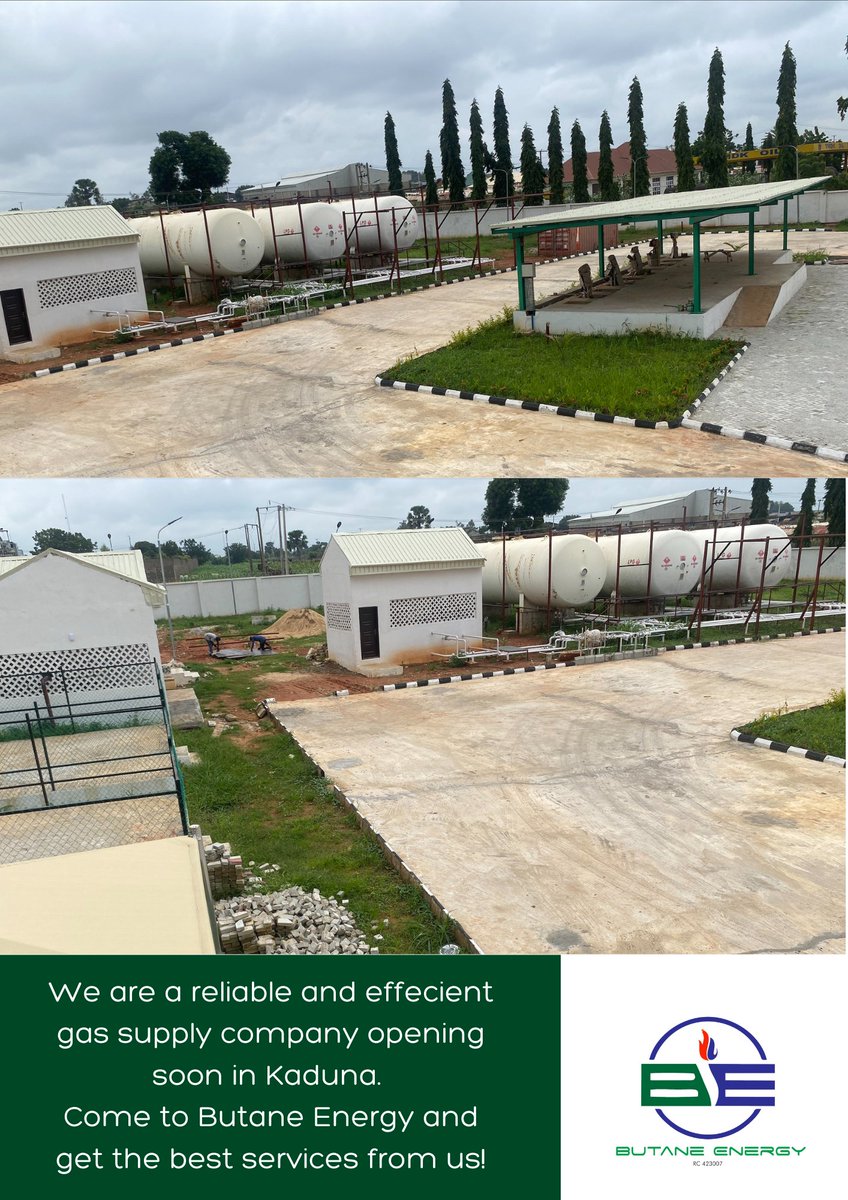 Butanenergy's tweet photo. An Eagle's View of Butane Energy, Kaduna Plant. We are bringing the Best to Kaduna, get set!
#butanenergy #gasinkaduna #bulktrading #gassupply #retail #gasdistribution #gasdeliveries #tanksandtrucks #kadunaenergy #abujagas https://t.co/aKxOK3VqZG