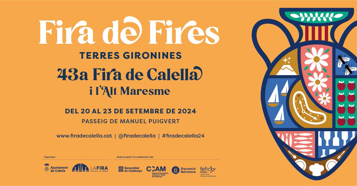 🎟 Ja estan a la venda les entrades anticipades de la 43a Fira de Calella i l’Alt Maresme!

📅 Des d’avui fins el 10 de setembre es poden adquirir entrades anticipades a preu reduït a Can Saleta, a l’Ajuntament i per internet

📲 Llegeix aquí la notícia: calella.cat/actualitat/not…