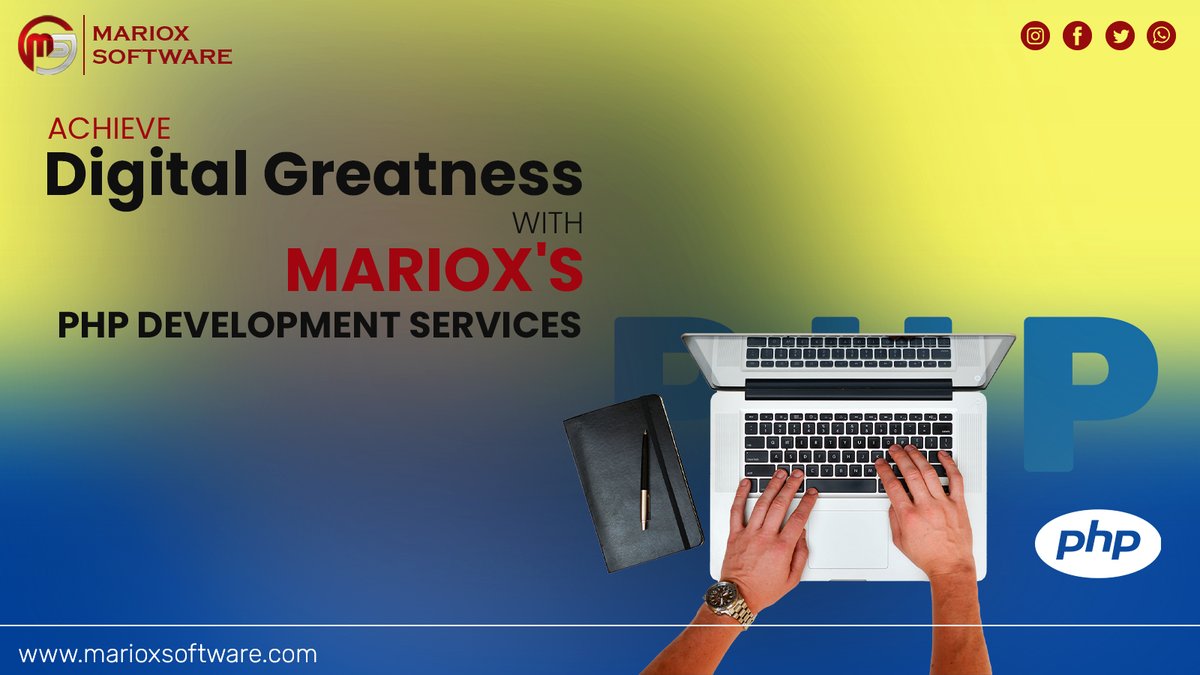 MarioxSoftwares's tweet image. Mariox Software offers custom PHP web development services for diverse business requirements. Portfolio of 100+ complex projects. 8 years in the market. Learn more about hiring our expert PHP developers today! #PHPWebDevelopment #CustomPHPApplications #LaravelDevelopment