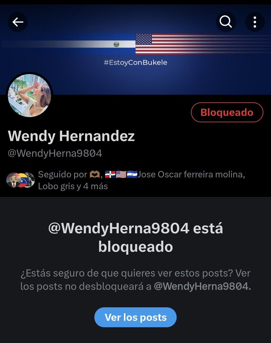 daermorel's tweet photo. @WendyOficialSV Listo! Bloqueada y reportada. 😎 https://t.co/1WDjl7WAJ5