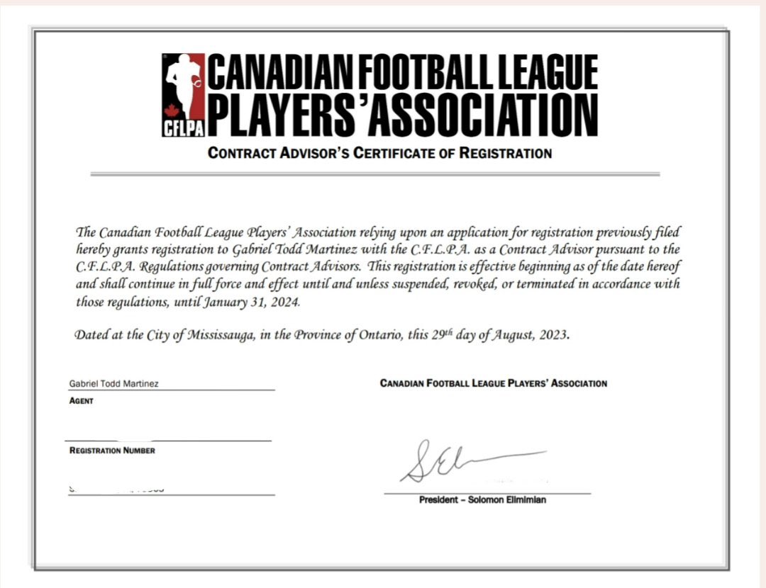 Agent90M's tweet photo. At Niño Pro Football, I pride myself on my certified expertise and deep industry connections not just for the @CFL but for all credible and legitimate leagues worldwide. Let us help you navigate your career. 

#CertifiedAgent #CFL #FootballSuccess #NiñoProFootball #UFL https://t.co/hmoLwoXhuG