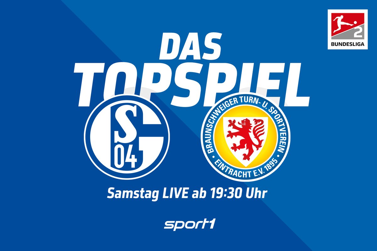 #Mittendrin in der besten #2Liga der Welt: <a href="/SPORT1/">SPORT1</a> zeigt zum Auftakt der neuen Saison am Samstagabend das Traditionsduell <a href="/s04/">FC Schalke 04</a> gegen <a href="/EintrachtBSNews/">Eintracht BS</a>. Aus dem Stadion melden sich live ab 19:30 Uhr Moderatorin @k_kleinfeldt, Experte <a href="/MaikFranz/">Maik Franz</a> &amp; Kommentator <a href="/MarkusHoehner/">Markus Höhner</a>. #S04EBS