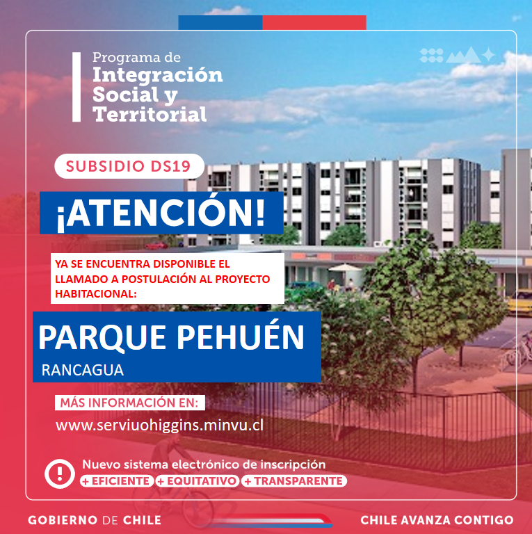 MinvuOHiggins's tweet photo. 🌟 ¡Atención familias de Rancagua, Rengo y Requínoa! 🌟 Postula a 160 viviendas del Programa de Integración Social y Territorial del @Minvu. Cierra el 12/08. Info: https://t.co/CMCuYNyEaA o en @serviuohiggins, Brasil 912, Rancagua. 
#PlanEmergenciaHabitacional https://t.co/5iRUTE7VvN