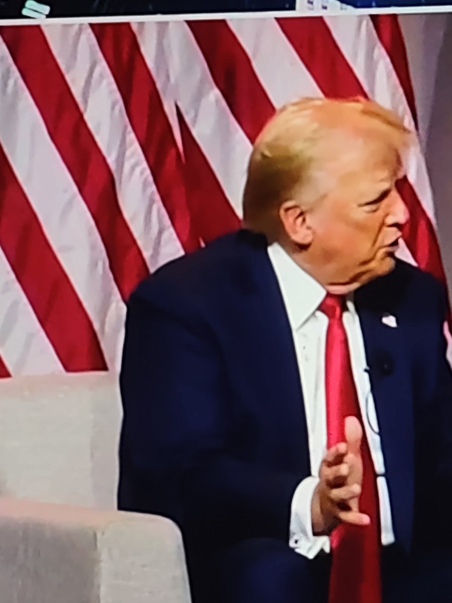 rodeotracker3's tweet photo. @stephenasmith @KamalaHarris @realDonaldTrump @POTUS If he got shot in his ear where is the missing piece of his ear. That kid did not shoot him with a high power rifle. This was taken when he appeared with the Black Journalist. He is so fake like the lies he poison the maga folks with. They cannot explain this lie!!! https://t.co/YDTWuzXoRk