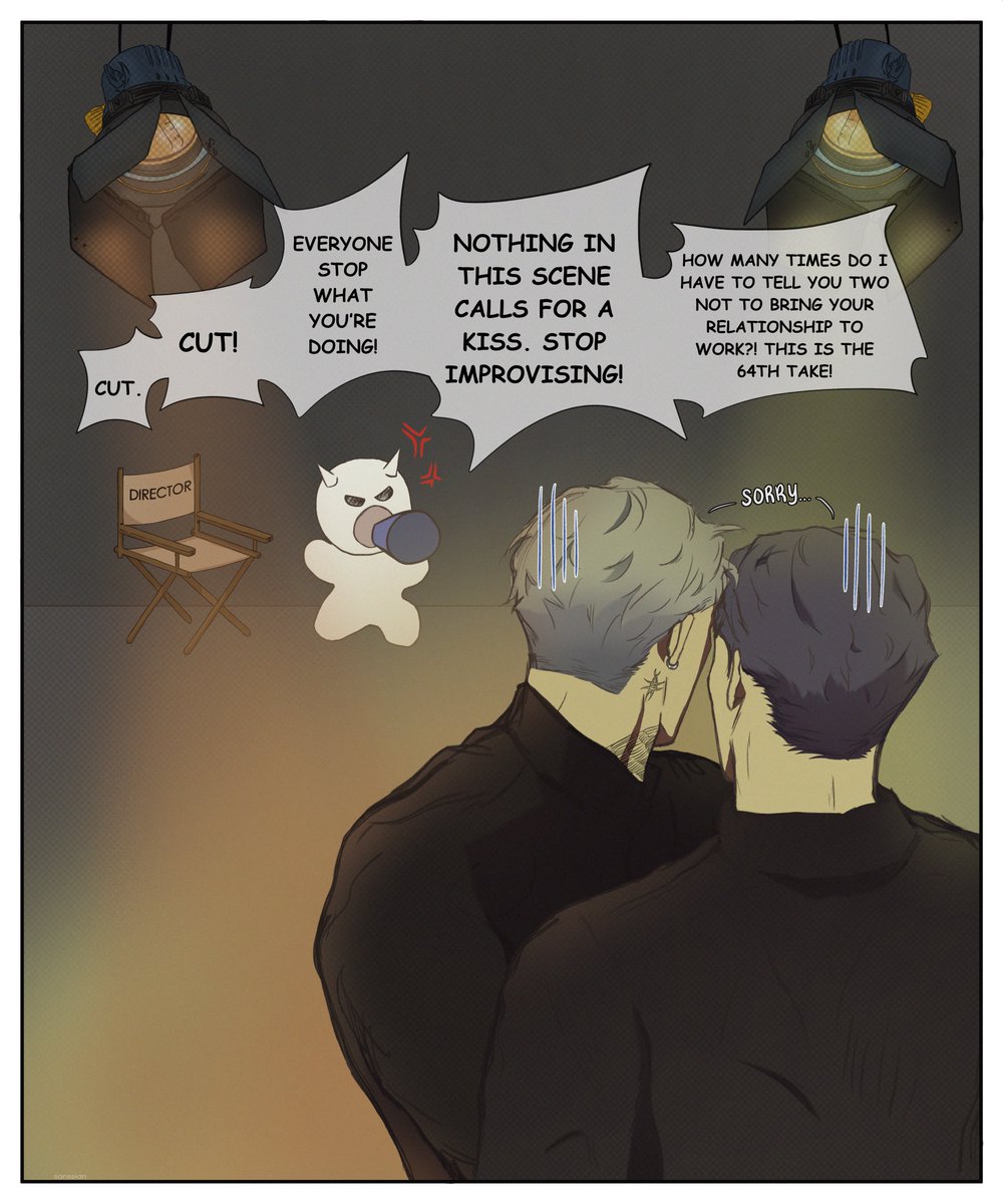sanssian's tweet photo. #TJIANDAY: actors! au

being co-stars + boyfriends = a million and one takes
#wetsand #웻샌드 https://t.co/LeT1bx7bzE