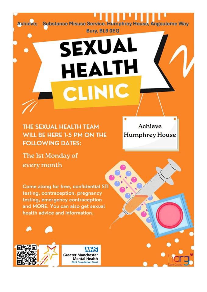 This is happening Monday 5 August at Achieve Bury, Humphrey House, and the first Monday of each month thereafter. No appointment needed, just drop in. See poster for more details.