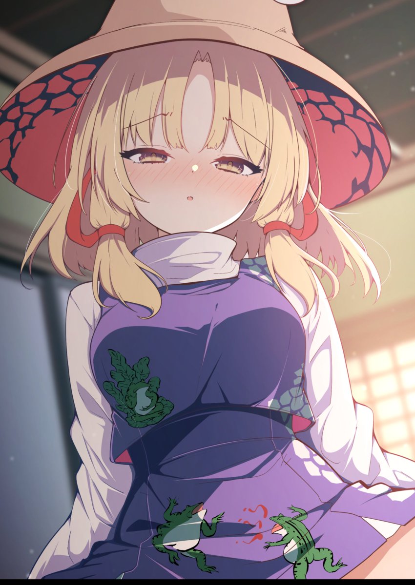 FANBOXとfantia更新したよ
寝ているところを諏訪子ちゃんに襲われるスケベな絵だよ 