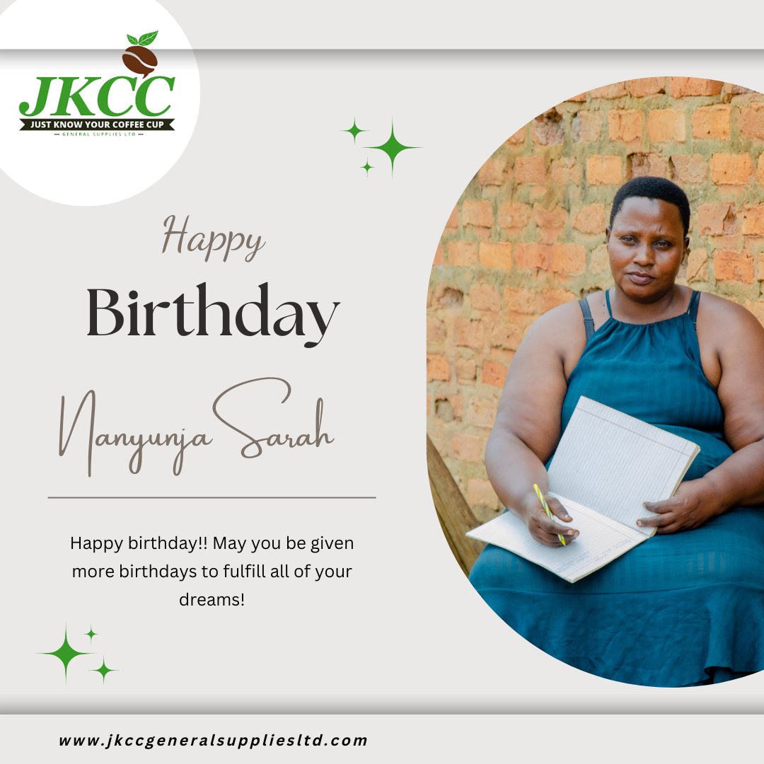 Happy birthday Farmer Sarah. JKCC family celebrates you🎉We are grateful for your contribution to us🎉🎉