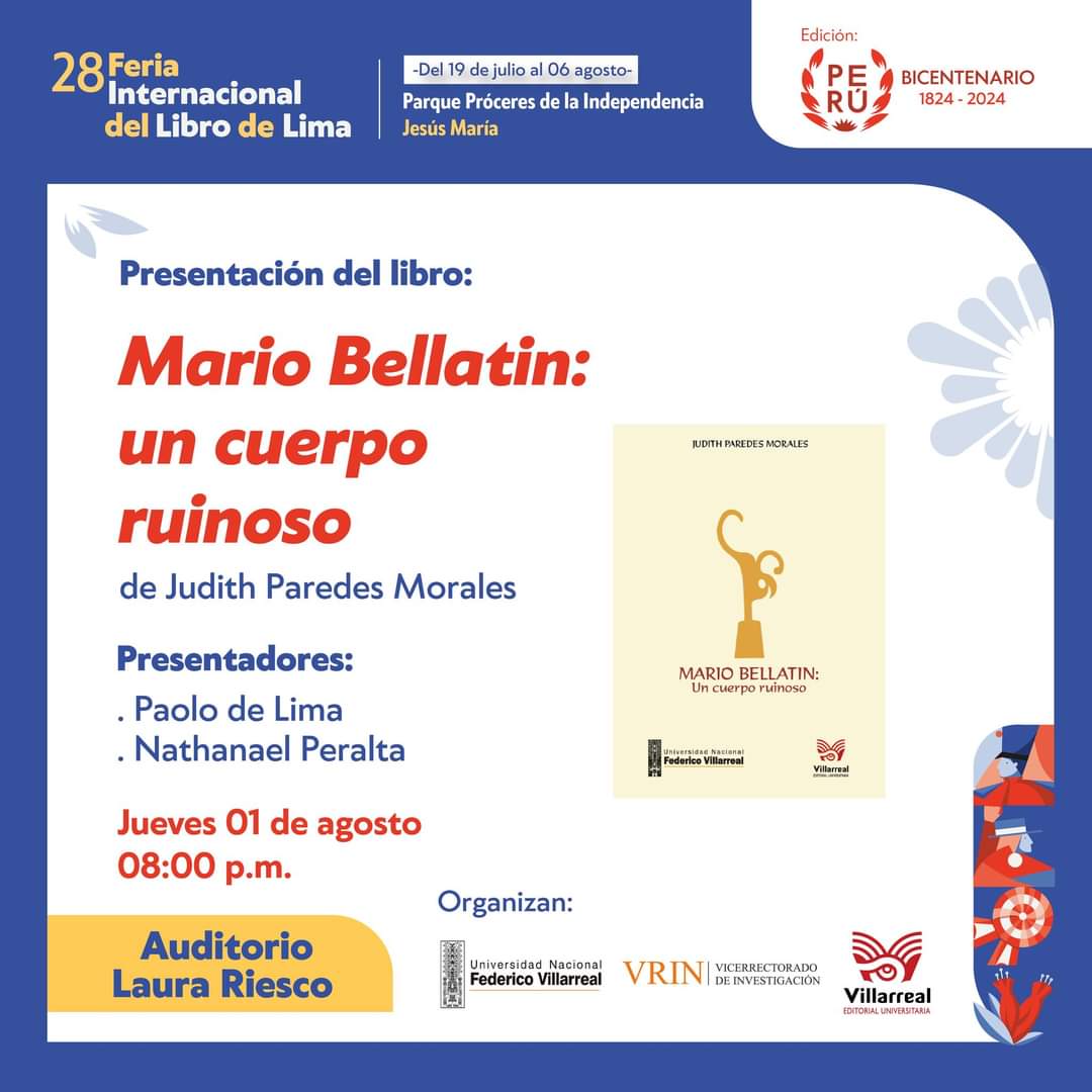 JudithParedesM's tweet photo. Hoy estaré presentando mi segundo libro de crítica literaria junto a @paolodelima y @NathKaraiGuazu ✨️
#MarioBellatin #novela #Literatura #UNFV https://t.co/O1CtaIlSCm