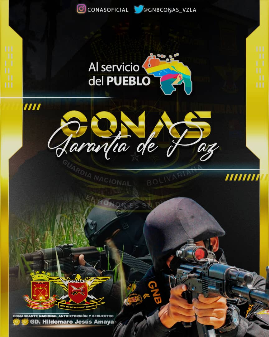 #01Ago 📌 Nuestra Gran Unidad CONAS se mantiene al servicio del pueblo venezolano.

Leales e indetenibles, venceremos.