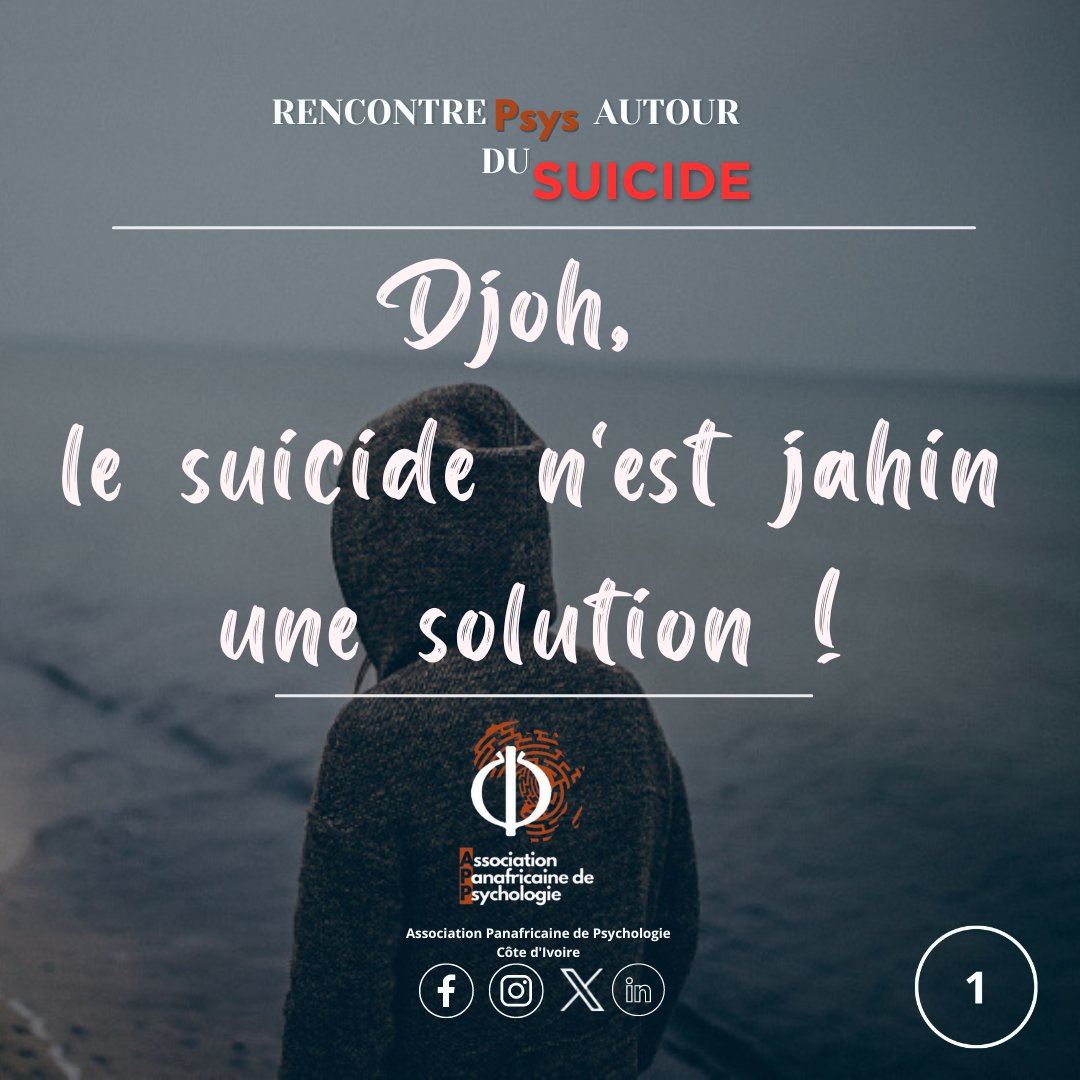 APanafricaineCi's tweet photo. Les Gigas du Noussiya sur le Suicide!
#Psychologie #SuicidePrevention 
#associationPanafricainePsyCI https://t.co/6OLCZpp3ze