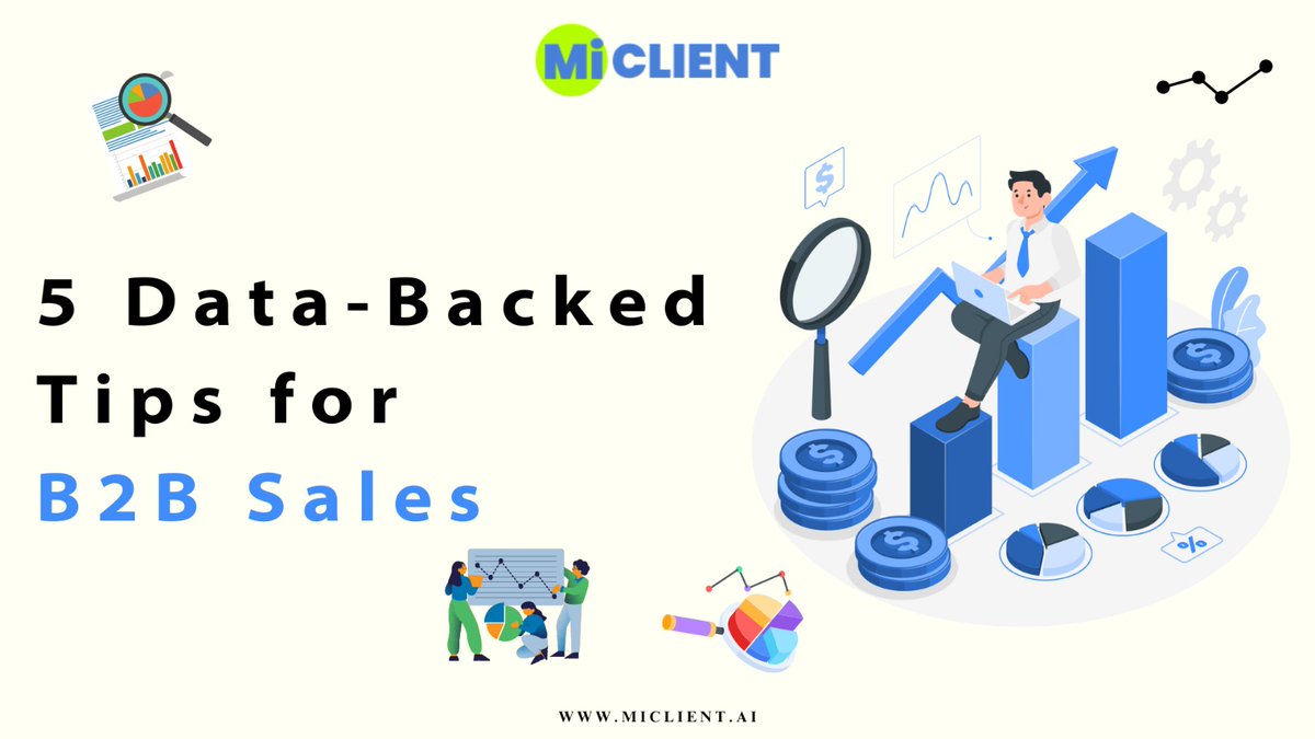 MiClient's tweet image. Revolutionize Your B2B Sales Process: Learn How 5 Key Data-Driven Insights Can Propel Your Business to New Heights of Success!
Link: linkedin.com/pulse/5-data-b…

#B2BSalesSuccess #DataDrivenStrategies #SalesTransformation #BusinessGrowth #SalesInsights #DataBackedSales