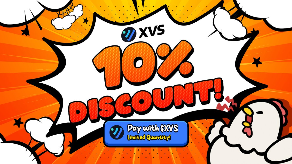 🛍️ In-game items on discounts?
⏰ For a limited time only?

Purchase anything from Energy to WORM at a 10% discount with $XVS—to celebrate our partnership!

BUY NOW: t.me/EggDrop_Gomble…