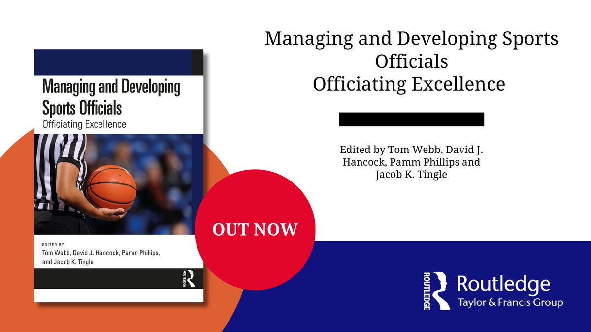 'Managing and Developing Sports Officials' edited by Tom Webb et al. is an evidence-based guide to the development, management, and retention of sports officials. It draws on research at all levels of sport, from grassroots to professional.

OUT NOW 👇 

spr.ly/6016i7ZcC