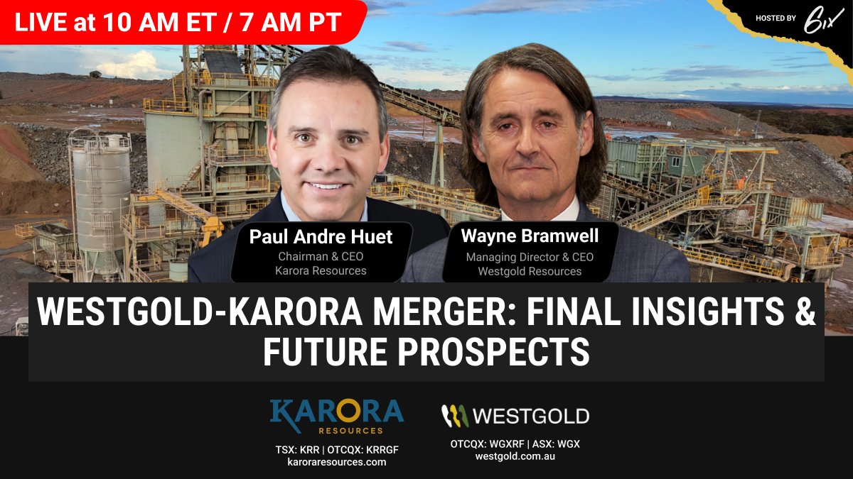 In one hour, join Wayne Bramwell, Managing Director &amp; CEO of $WGX, and Paul Huet, CEO of $KRR, for a comprehensive panel discussion on the monumental merger between their companies.

Register for the live event here: bit.ly/3WLzVZa