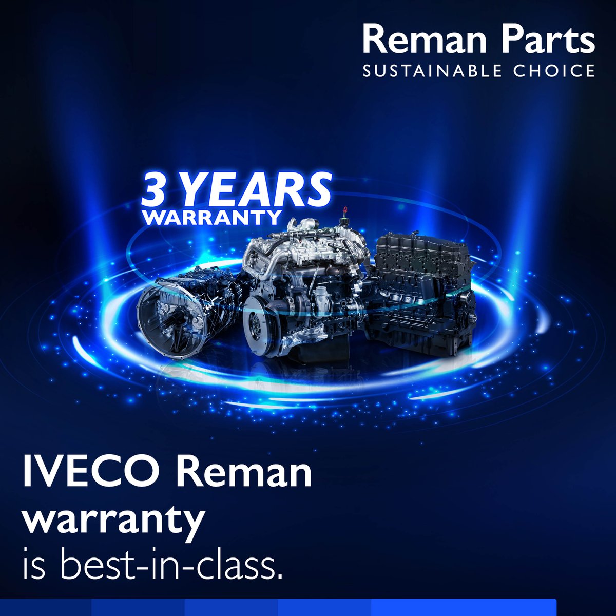 IVECO Reman Warranty is best in class. 

Call our sales team on 0121 553 2737 for more information.