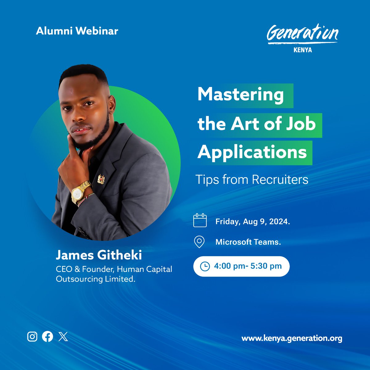 GithekiJ's tweet image. Another one! 💪

I will be speaking on Mastering the Art of Job Application live webinar. 

Register now : bit.ly/3WtDstL