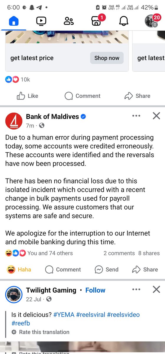 AdamNafaaz's tweet photo. Bodu company ahkun olhigen fonuvey laari hoadhey kamah vannaa. Hama eh gothah hidhumaitha medhu kandaalaigen aadhaige meeehaa ah vess olhigen fonuvey laari kolhu hoadhen vaane. @bankofmaldives https://t.co/IOpJstj2Mk
