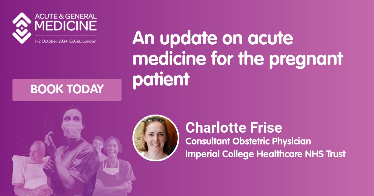 🌟SPEAKER &amp; SESSION HIGHLIGHTS🌟

SPEAKER: Charlotte Frise
JOB TITLE: Consultant Obsteric Physician
TOPIC: An update on acute medicine for the pregnant patient

We can't wait to see you at #AGM24 

Book here➡️ eu1.hubs.ly/H0b2CxD0