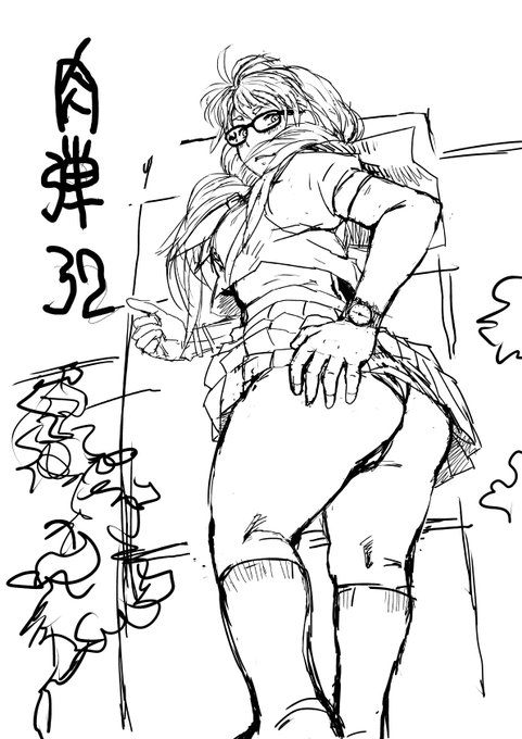 フィギュアを見ながら描きました。 