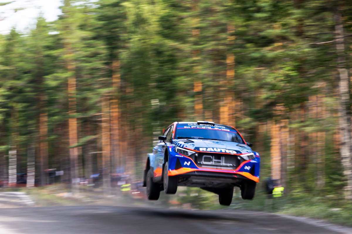 First tastes of Rally Finland 2024 at the shakedown ✅ SS1 coming up at 19:05 👊

#HMSGofficial #WRC2 #RallyFinland <a href="/OfficialWRC/">FIA World Rally Championship</a> <a href="/RallyFinland/">Secto Rally Finland</a>
