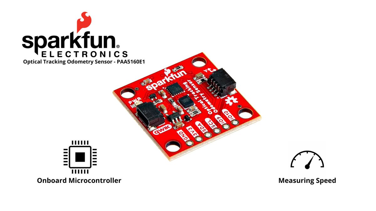 AntratekD's tweet image. Mit dem optischen Tracking-Odometrie-Sensor von #SparkFun können Sie die Navigationsfähigkeiten Ihres #Roboters mit außergewöhnlicher Präzision und #optimierter Integration verbessern. bit.ly/3A6tOWA 
#arduino #raspberry #raspberrypi #robot #robotsensor #opticaltracking