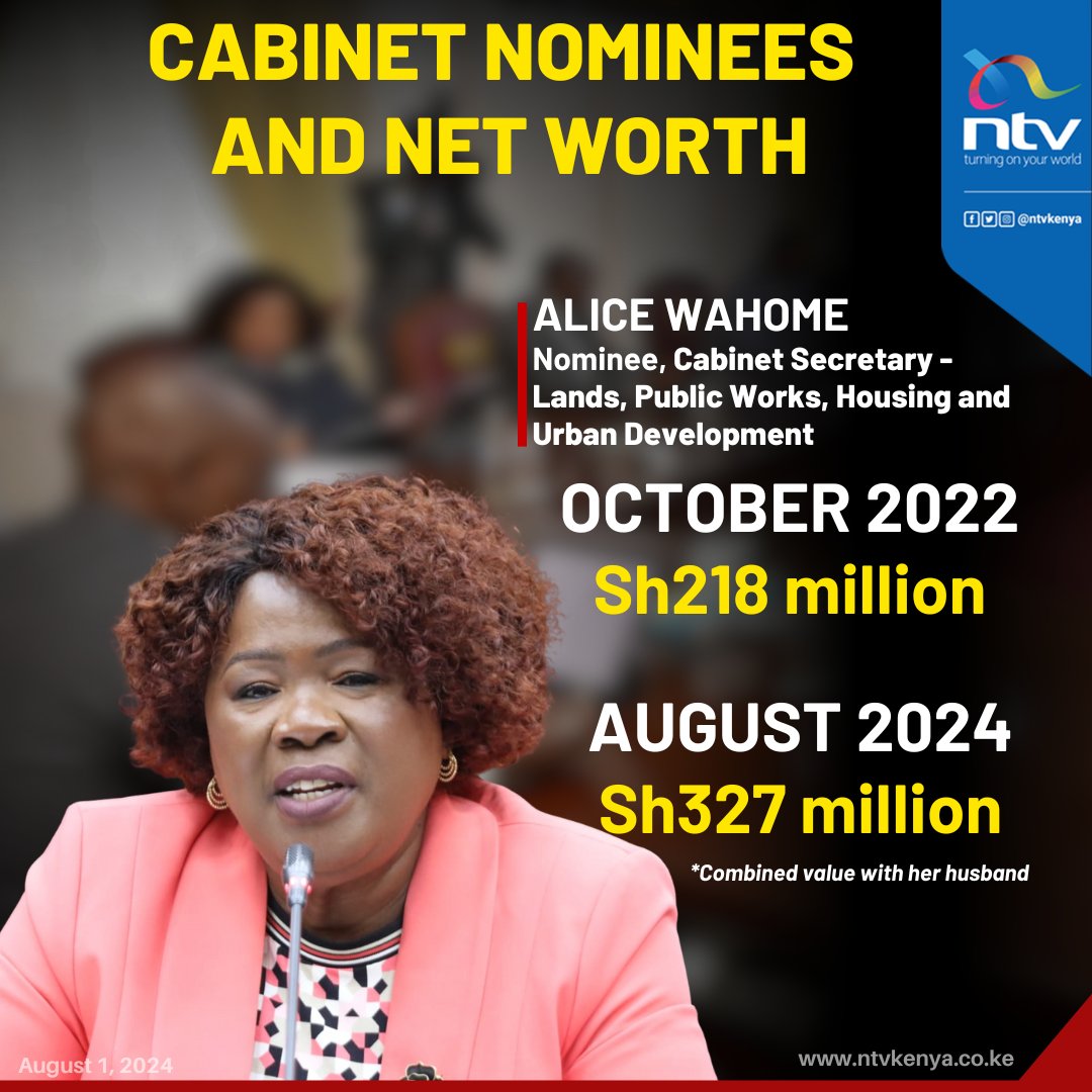 In the last 20 months, KENYANS have had it rough, companies have closed down, thousands have lost income, not CABINET SECRETARIES. They have made MONEY. Loads of it.