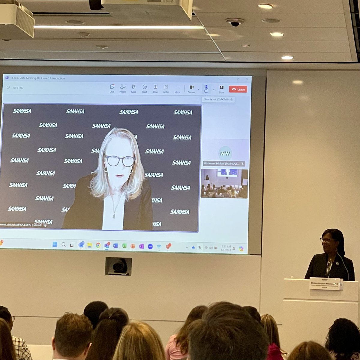 Spending the day at <a href="/samhsagov/">SAMHSA</a> with my colleagues at <a href="/NationalCouncil/">National Council for Mental Wellbeing</a> hearing <a href="/SAMHSA_Leader/">Assistant Sec. for Mental Health & Substance Use</a> talk about the CCBHC model to state leaders from 48 states!! CCBHCs are growing across the country!