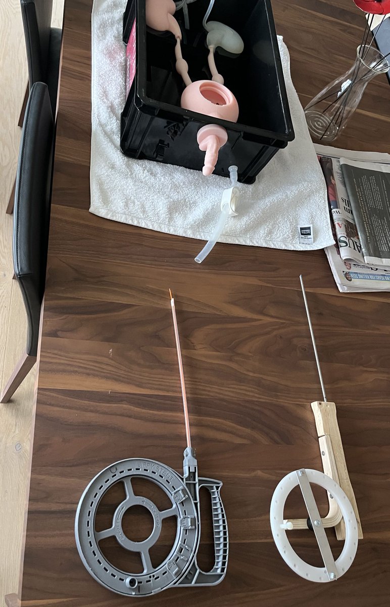 Another blast from the past – meet Percy, our trusty silicone companion.

He's braved more than his fair share of ureteral insertions over time, all in the name of medical science.

Seen in picture: Percy bracing himself for yet another pre-clinical study!

#MedTech #Urology