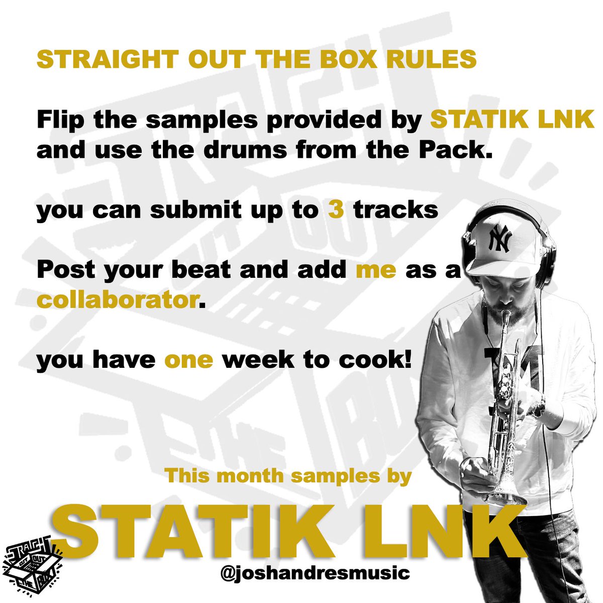 Skibeatz's tweet photo. Tomorrow night 8pm EST tap in!
“Straight Out The Box Vol 4”
Link in my bio https://t.co/ksfjL8uZv8
