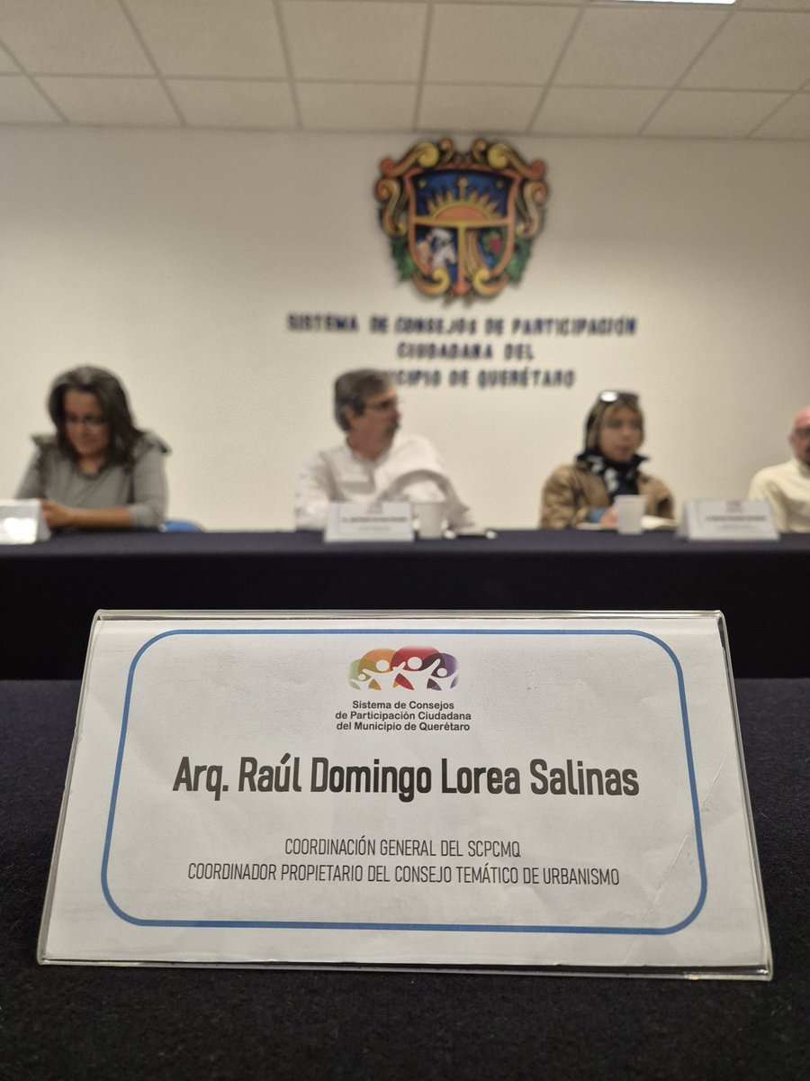 La #ParticipaciónCiudadana es todos los días, no solo el 2 de junio.

Ya estamos de regreso con el <a href="/ConsejoUrbanQro/">Consejo Temático Urbanismo y Movilidad - Querétaro</a> para el cierre de esta etapa.

Agradezco a <a href="/digarciac/">Diana Garcia</a> por su valioso apoyo y su gran aportación durante mi ausencia.